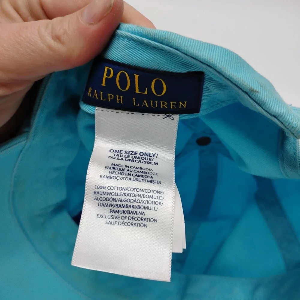 Polo Ralph Lauren Strapback Adjustable Hat Cap Light Blue